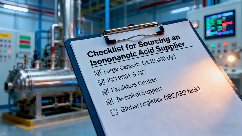 A checklist on a clipboard in a modern chemical plant setting